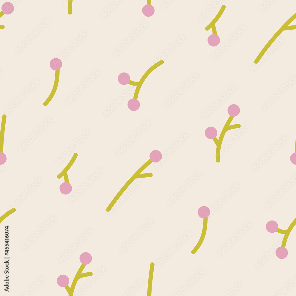 Seamless vector botanical branches pattern. Floral pattern for design, fabric, textile, wrapping, cover, background etc. Botanic floral motif. Seamless vector botanical branches pattern. Floral pattern for design, fabric, textile, wrapping, cover, background etc. Botanic floral motif.