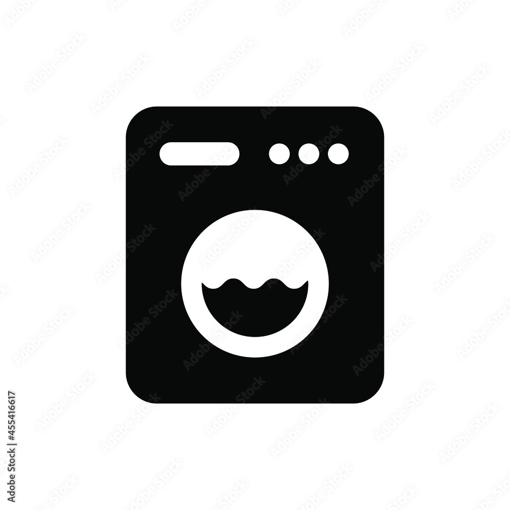 Washing machine icon vector graphic Washing machine icon vector graphic