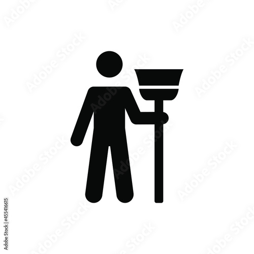 Janitor icon vector graphic