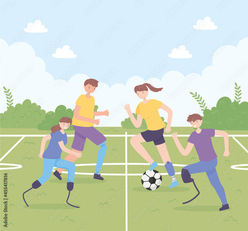 disabled people playing soccer disabled people playing soccer