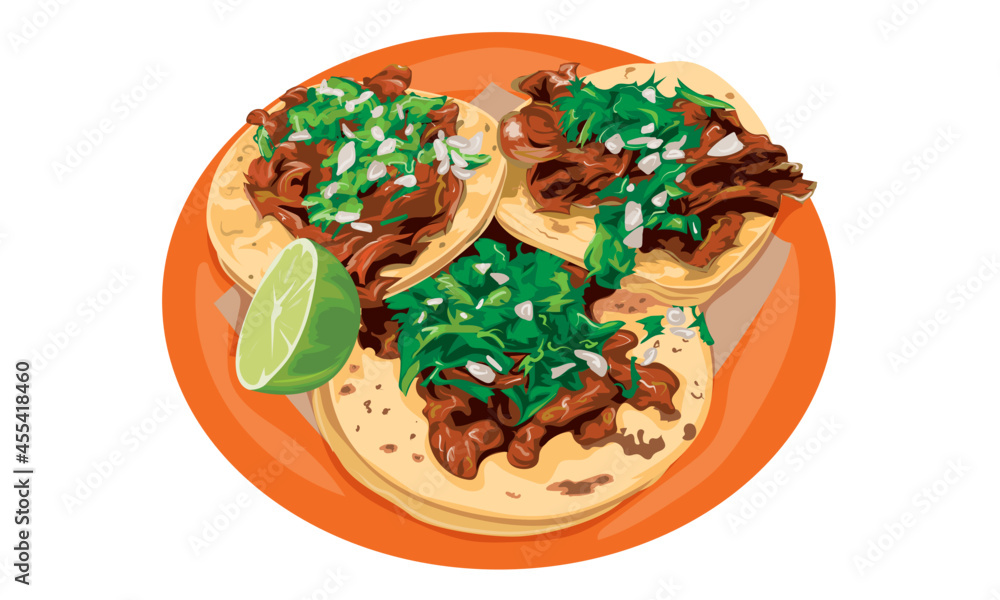 Taco al pastor Stock Vector Adobe Stock