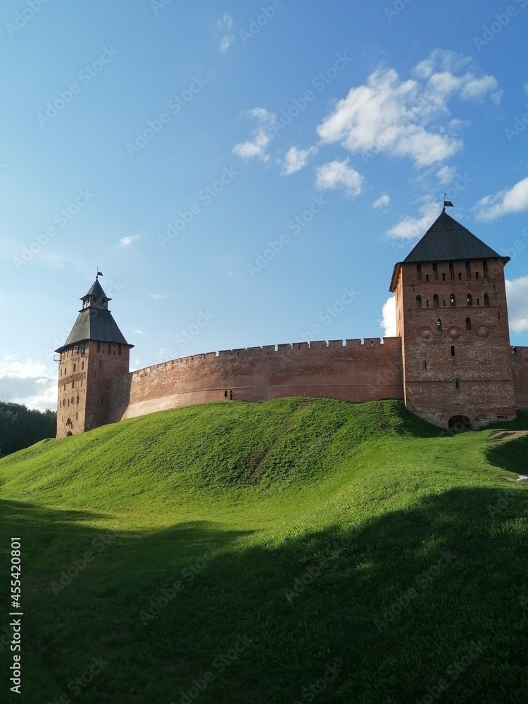 old castle in the city