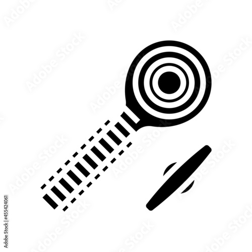 rod end bolt glyph icon vector. rod end bolt sign. isolated contour symbol black illustration