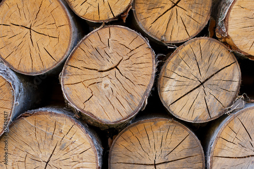 stack of logs