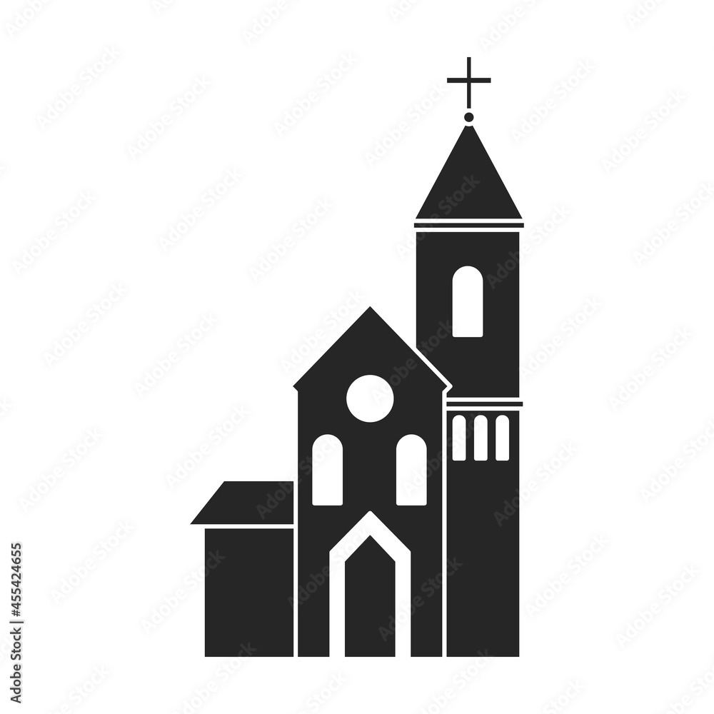 Church vector icon.Black vector icon isolated on white background church. Church vector icon.Black vector icon isolated on white background church.