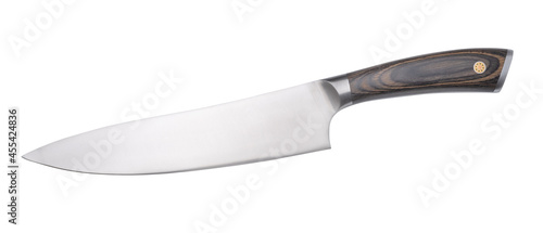 chef's knife isolated on a white background. photo