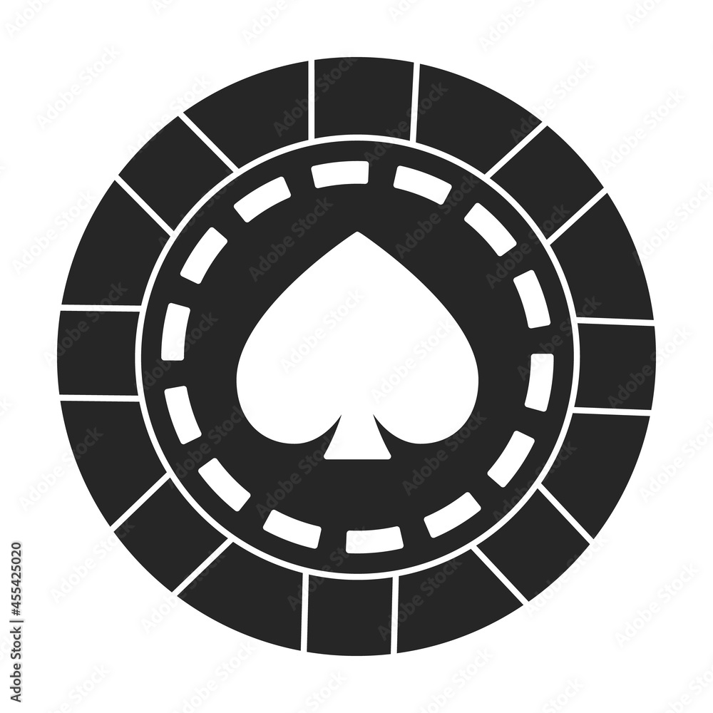 Casino chip vector icon.Black vector icon isolated on white background casino chip. Casino chip vector icon.Black vector icon isolated on white background casino chip.
