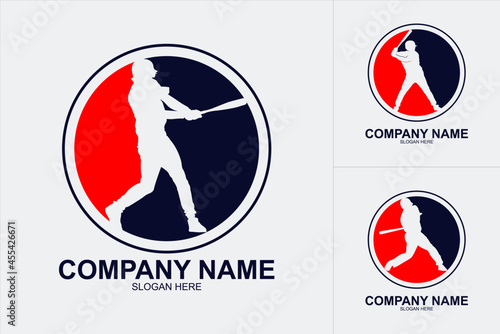 baseball logo vector illustration