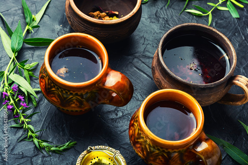 Aromatic fireweed tea