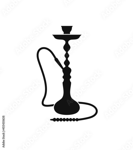 Hookah logo. Isolated hookah on white background