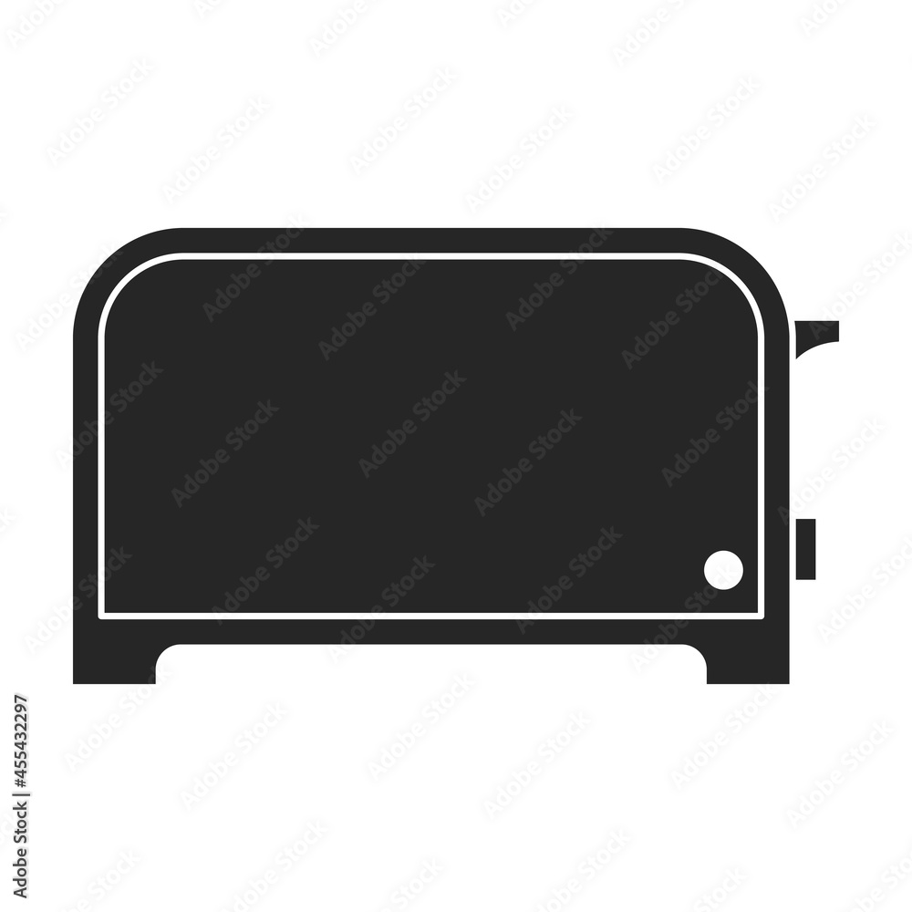 Toaster vector icon.Black vector icon isolated on white background toaster. Toaster vector icon.Black vector icon isolated on white background toaster.