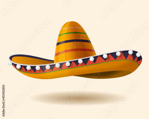 3d traditional Mexican hat