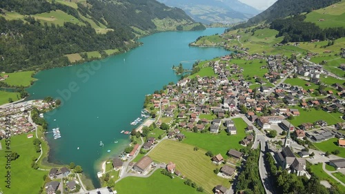 The incredible beauty of Lungern and its lake, Switzerland. 