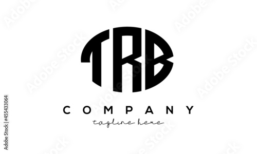 TRB three Letters creative circle logo design photo