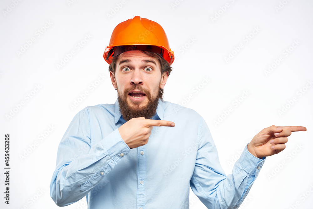 male engineer documents in hand and drawings Studio hand gesture male engineer documents in hand and drawings Studio hand gesture