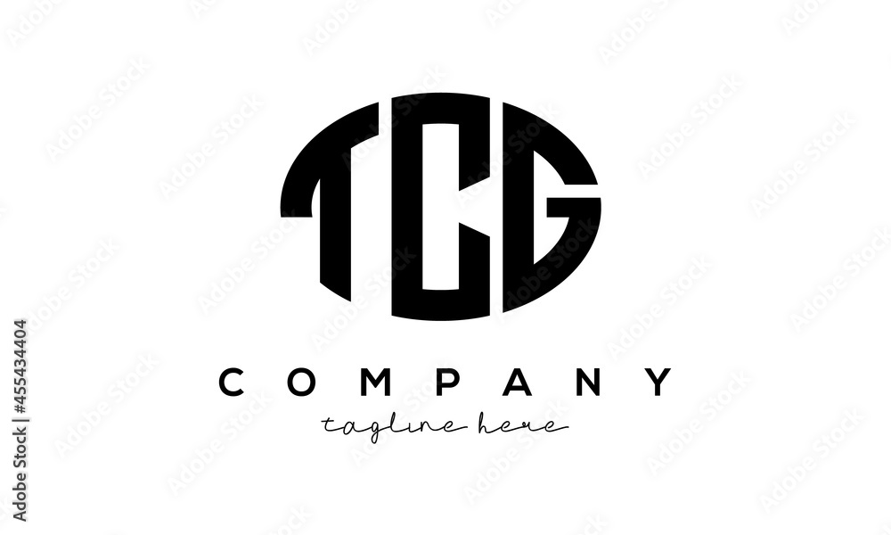 TCG three Letters creative circle logo design TCG three Letters creative circle logo design