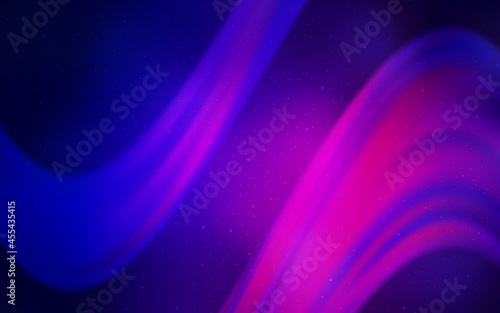 Light Pink, Blue vector texture with milky way stars.