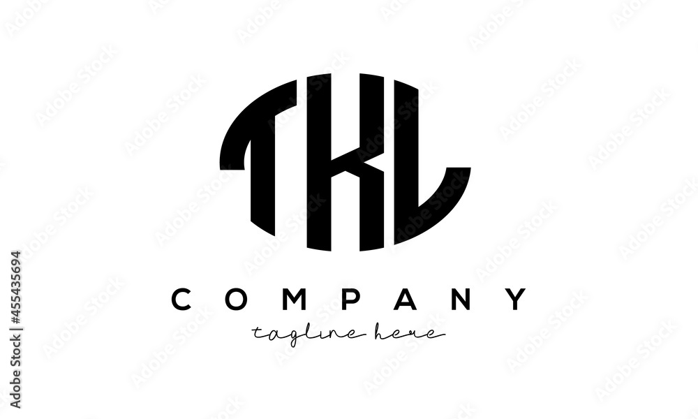 TKL three Letters creative circle logo design