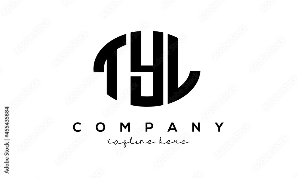 TYL three Letters creative circle logo design