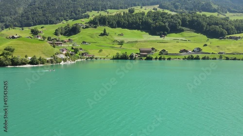 The incredible beauty of Lungern and its lake, Switzerland. 