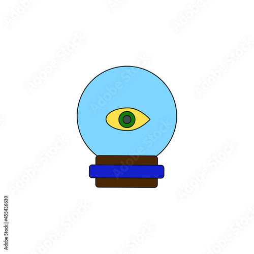 Obraz na płótnie cartoon esoteric ball. Vector illustrations. icon w salonie