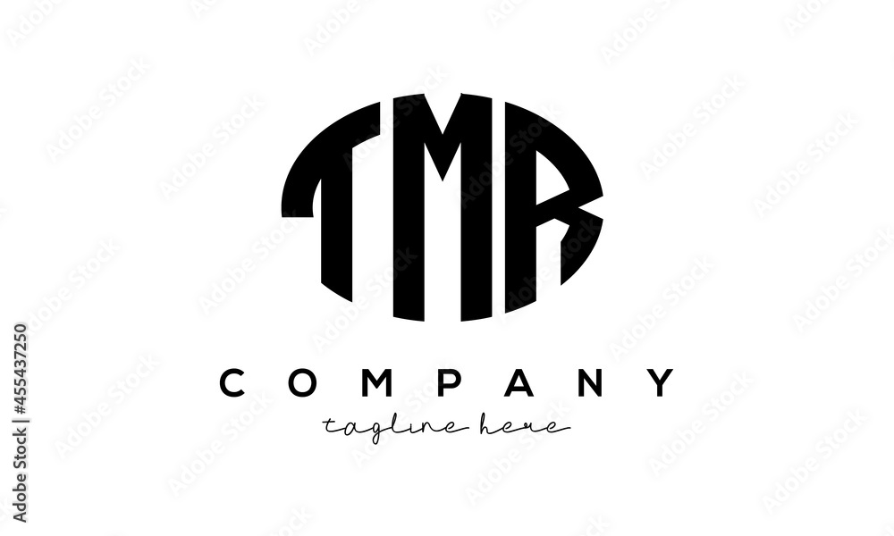 TMR three Letters creative circle logo design TMR three Letters creative circle logo design