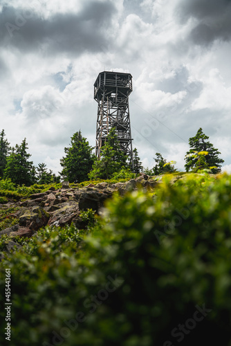 Klepac - lookout tower on the peak of Eagle mountains, Czech republic, Poland photo