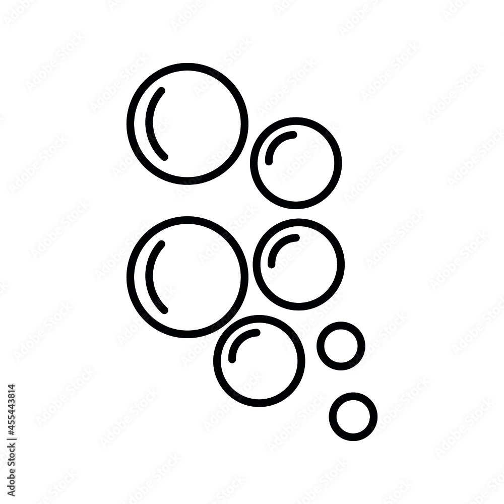 bubble icon vector isolated on white background bubble icon vector isolated on white background