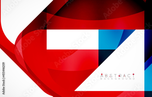 Free Download Minimal background. Abstract square shape with round corners created with wavy forms. Vector Illustration For Wallpaper, Banner, Background, Landing Page - GFXLoad