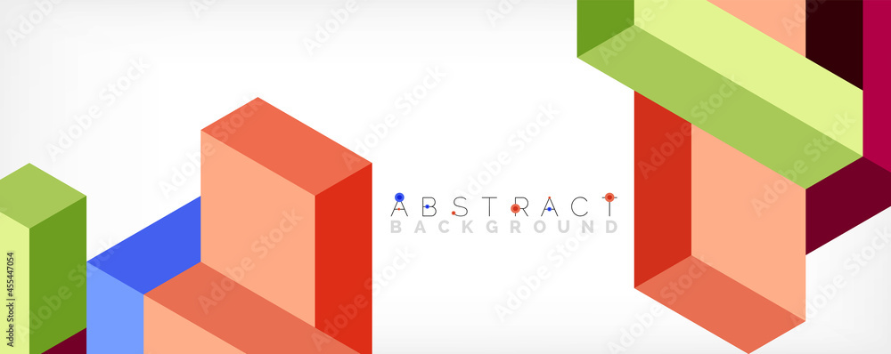 Abstract background. 3d cubes, cubic elements and blocks. Techno or business concept for wallpaper, banner, background, landing page Abstract background. 3d cubes, cubic elements and blocks. Techno or business concept for wallpaper, banner, background, landing page
