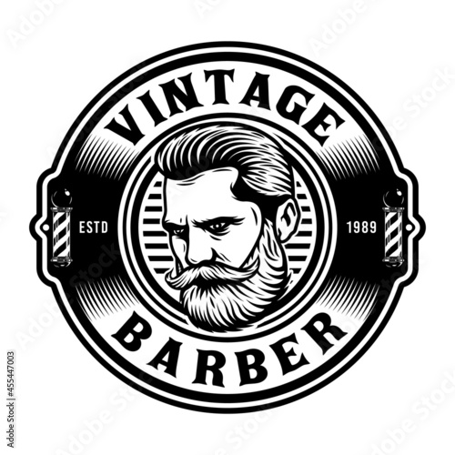 Gentlemen barbershop emblem