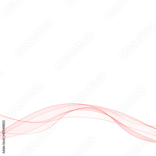 red abstract vector wave. modern illustration. eps 10