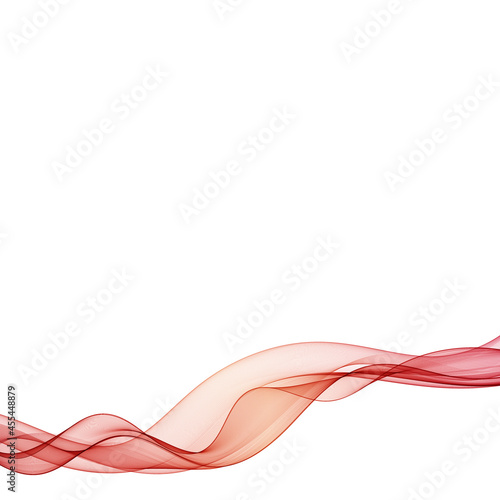abstract red wave. vector curves. modern illustration. eps 10