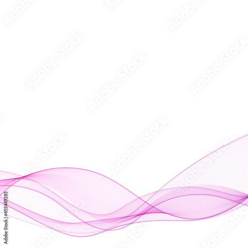 set of colored abstract waves. modern illustration. eps 10