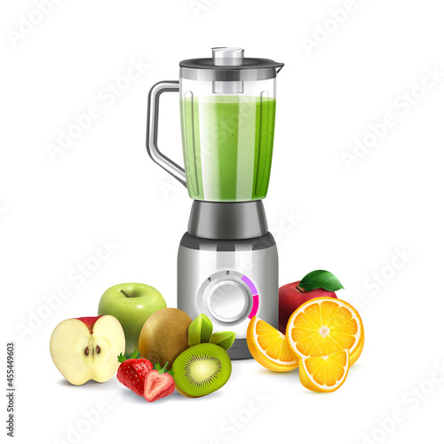 Blender Smoothie Realistic Composition