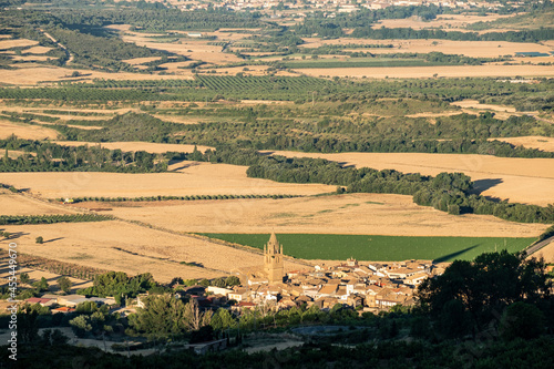 Crop fields near Loarre, Huesca, Spain