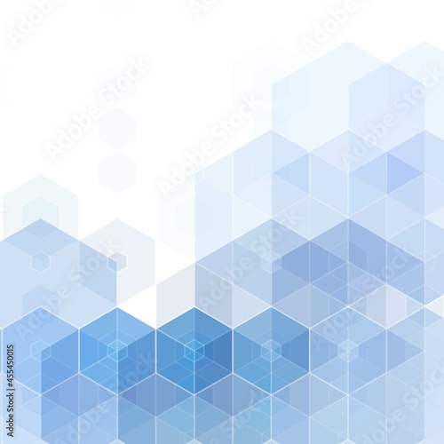 blue abstract vector hexagon background. eps 10