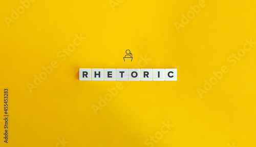Tableau sur toile Rhetoric Word