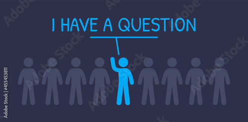 I have a question banner vector illustration.