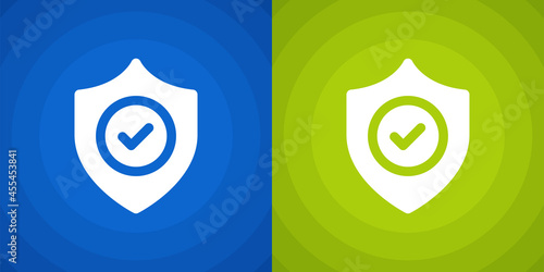 Security shield protected icon. Protection symbol vector illustration