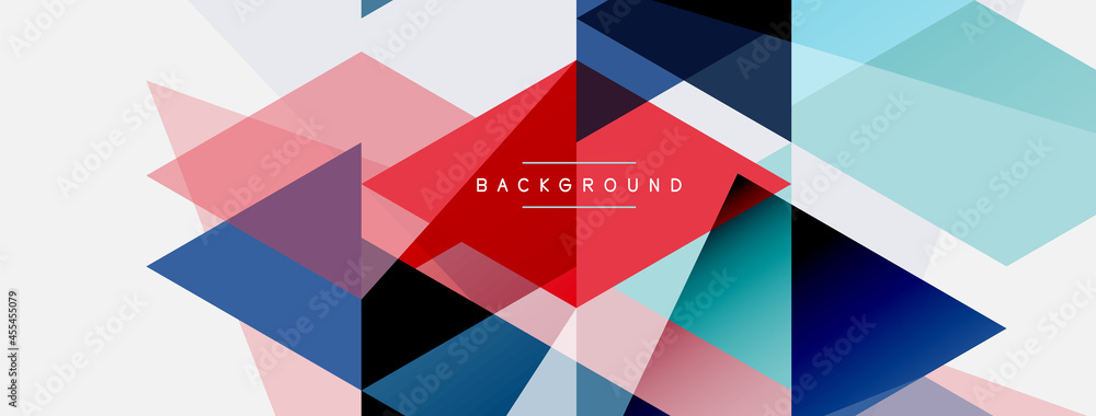 Mosaic triangles geometric background. Techno or business concept, pattern for wallpaper, banner, background, landing page Mosaic triangles geometric background. Techno or business concept, pattern for wallpaper, banner, background, landing page