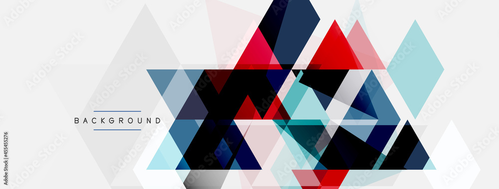 Mosaic triangles geometric background. Techno or business concept, pattern for wallpaper, banner, background, landing page Mosaic triangles geometric background. Techno or business concept, pattern for wallpaper, banner, background, landing page