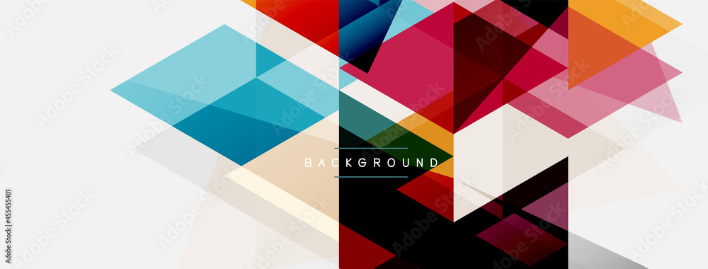 Mosaic triangles geometric background. Techno or business concept, pattern for wallpaper, banner, background, landing page Mosaic triangles geometric background. Techno or business concept, pattern for wallpaper, banner, background, landing page