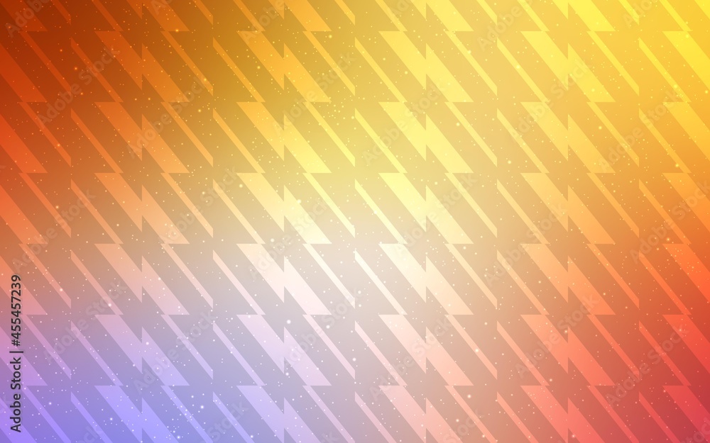 Light Pink, Yellow vector template with repeated sticks.