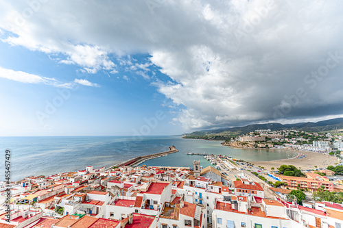 middle age castle tower view