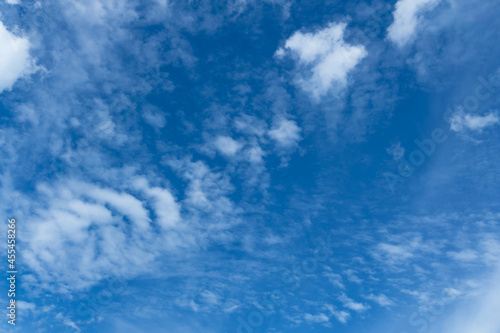 Blue sky on clear days background or texture.