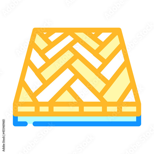 parquet floor color icon vector. parquet floor sign. isolated symbol illustration