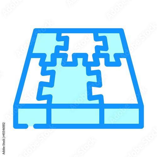 rubber cover floor color icon vector. rubber cover floor sign. isolated symbol illustration