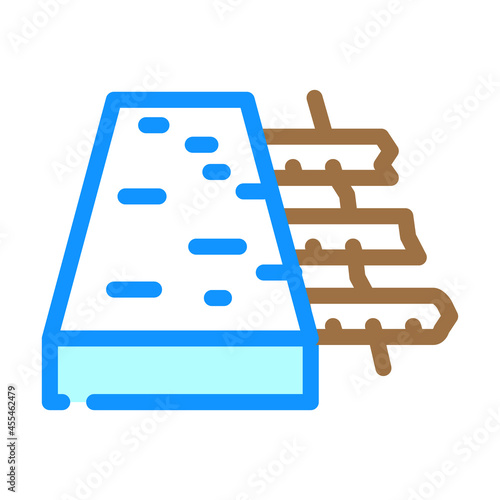 reinforced concrete floor color icon vector. reinforced concrete floor sign. isolated symbol illustration