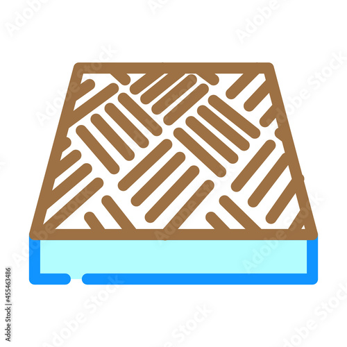 anti-slip flooring color icon vector. anti-slip flooring sign. isolated symbol illustration